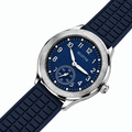 Scottie Marine navy dial with small seconds, close-up