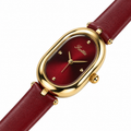 Scottie Ruby red dial, close-up